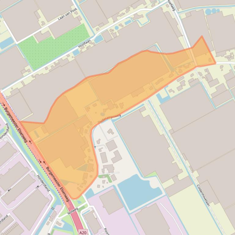 Kaart van postcodegebied 2678KP.