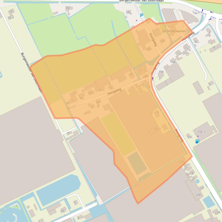 Kaart van postcodegebied 2678KV.