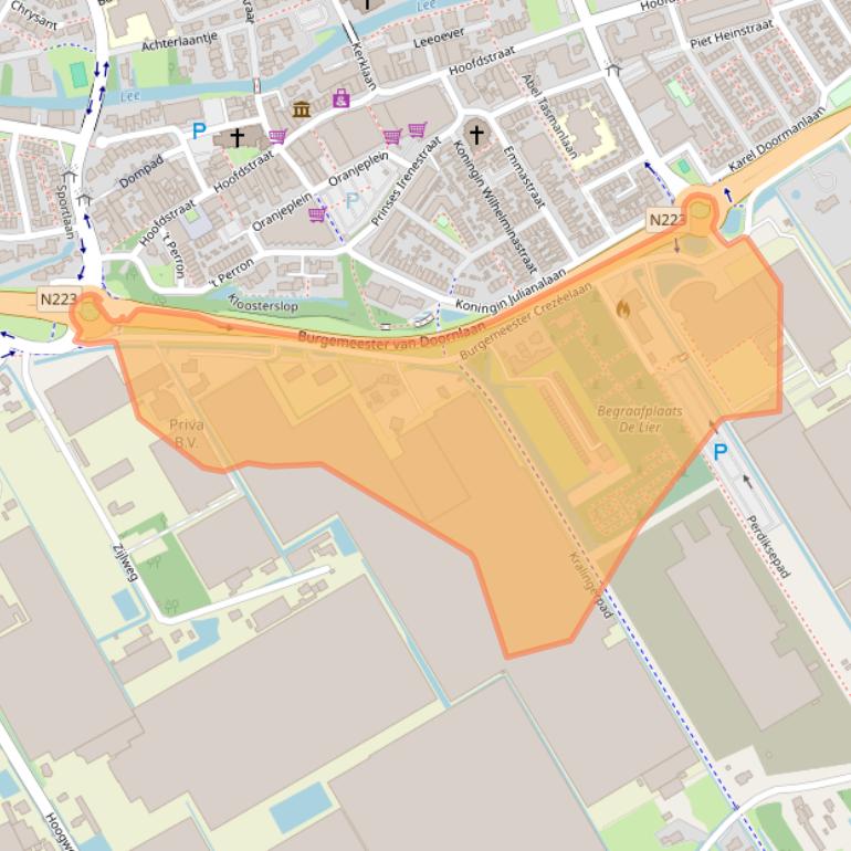 Kaart van postcodegebied 2678KX.