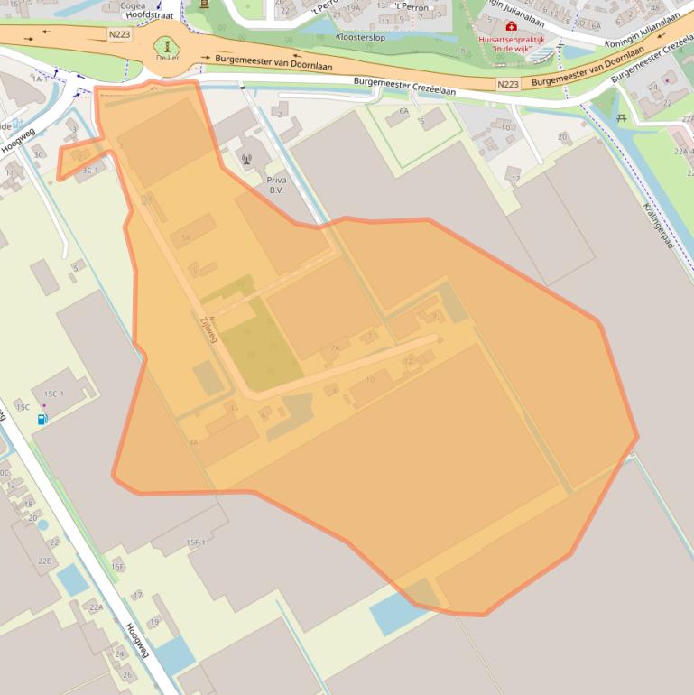 Kaart van postcodegebied 2678LC.