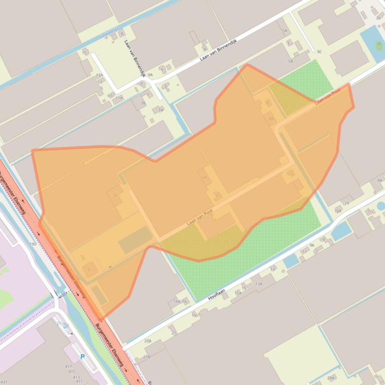 Kaart van postcodegebied 2678LG.