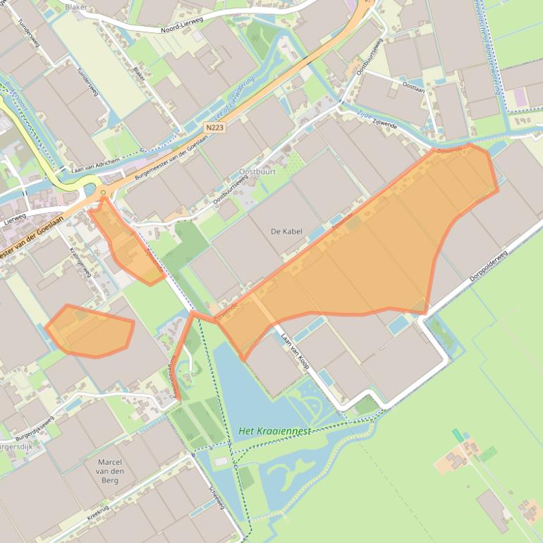 Kaart van postcodegebied 2678LJ.