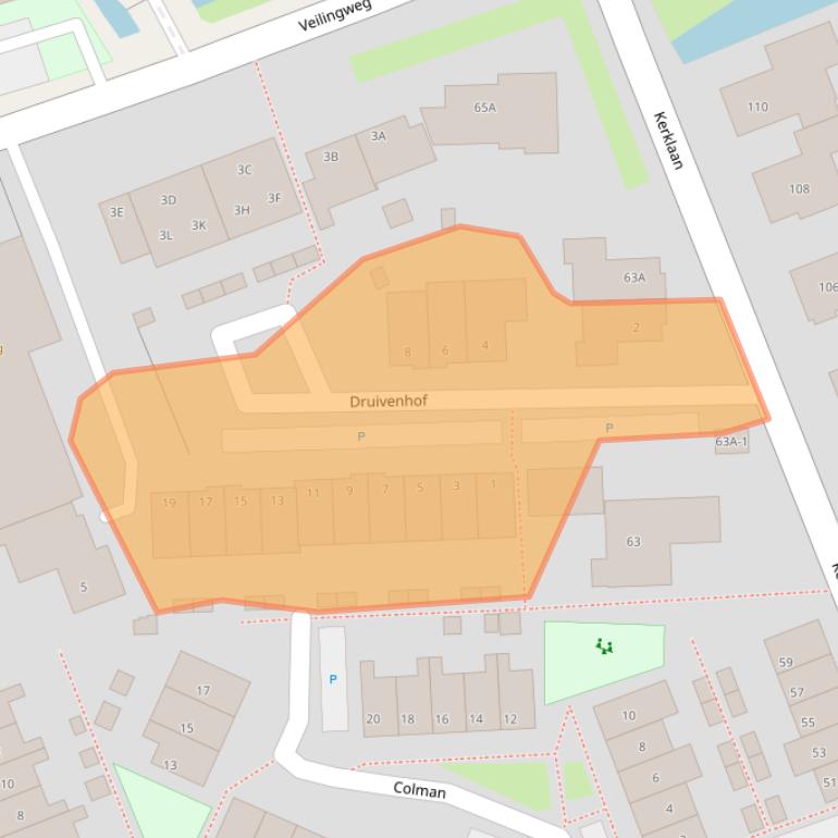 Kaart van postcodegebied 2678LZ.