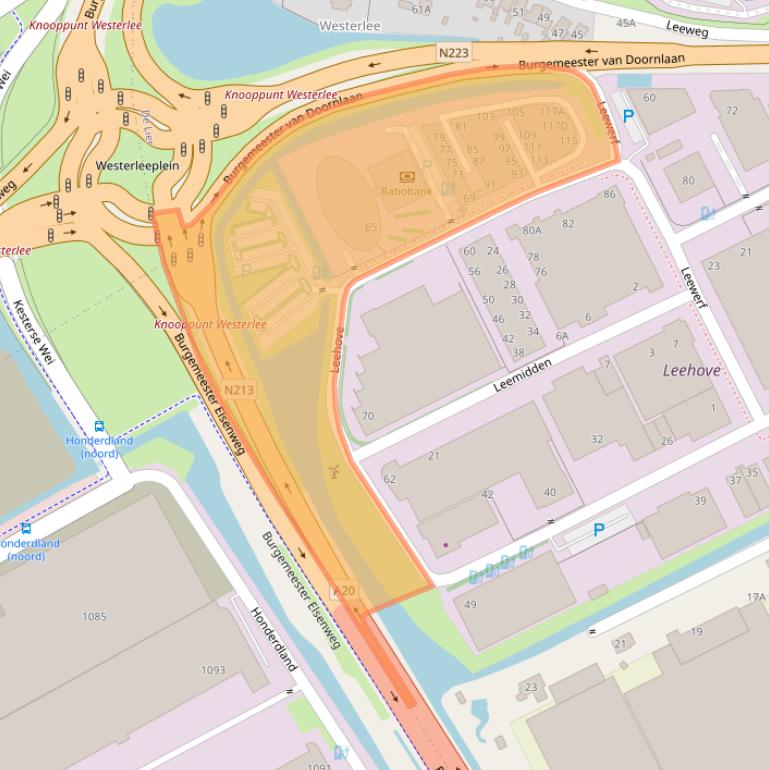 Kaart van postcodegebied 2678MB.