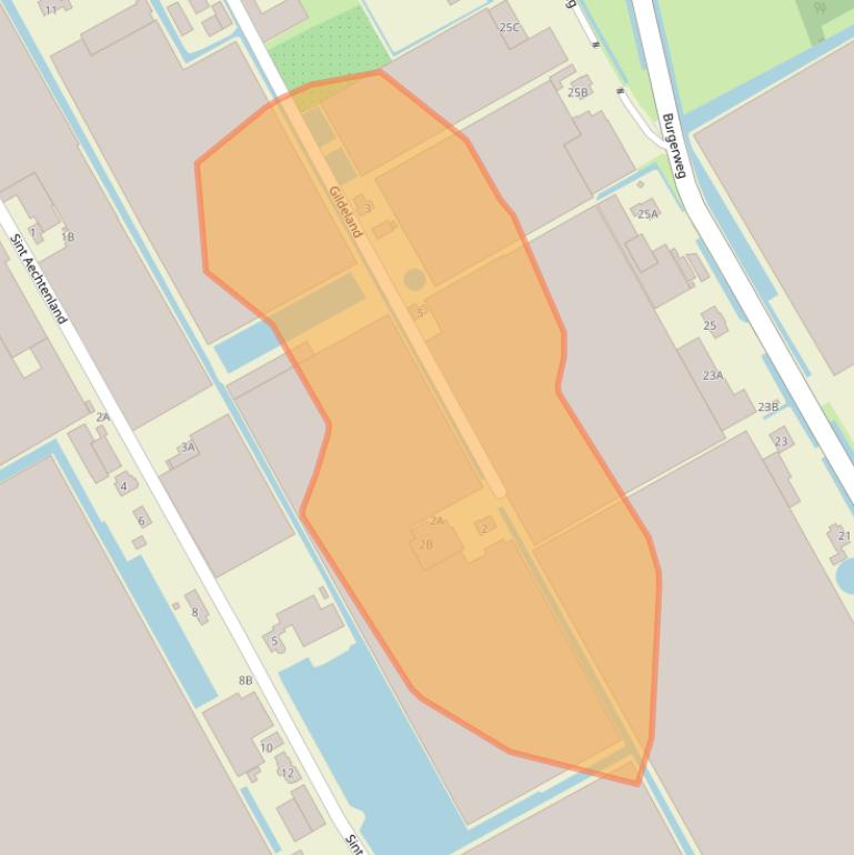 Kaart van postcodegebied 2678NS.