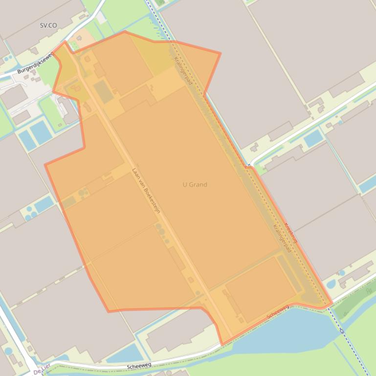 Kaart van postcodegebied 2678NX.