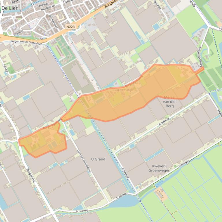 Kaart van postcodegebied 2678NZ.