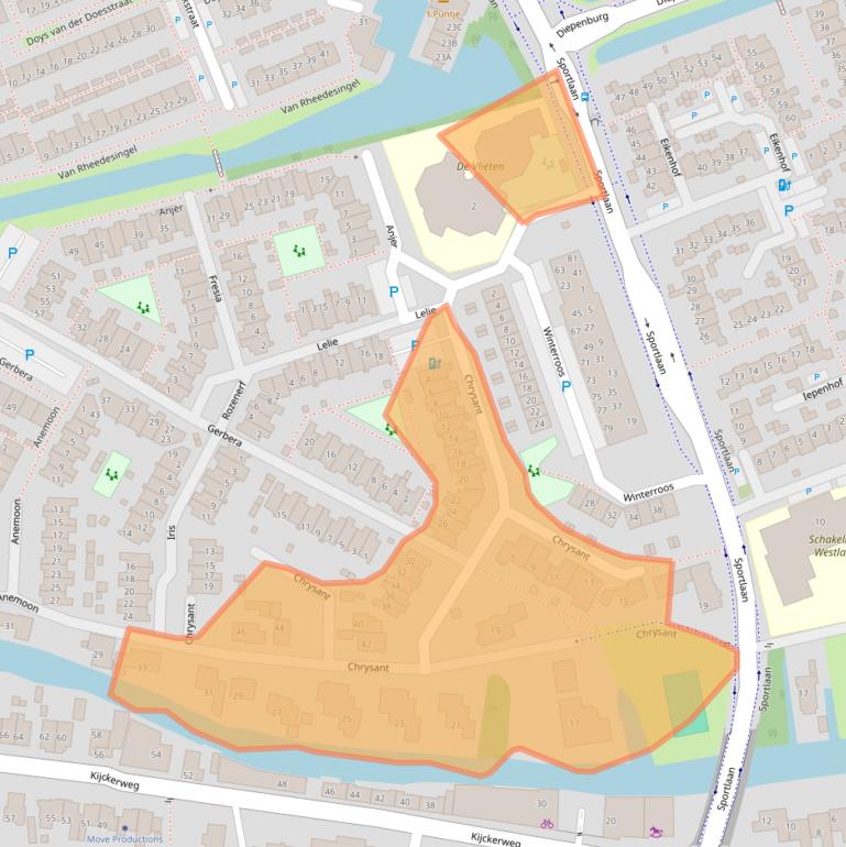 Kaart van postcodegebied 2678PA.