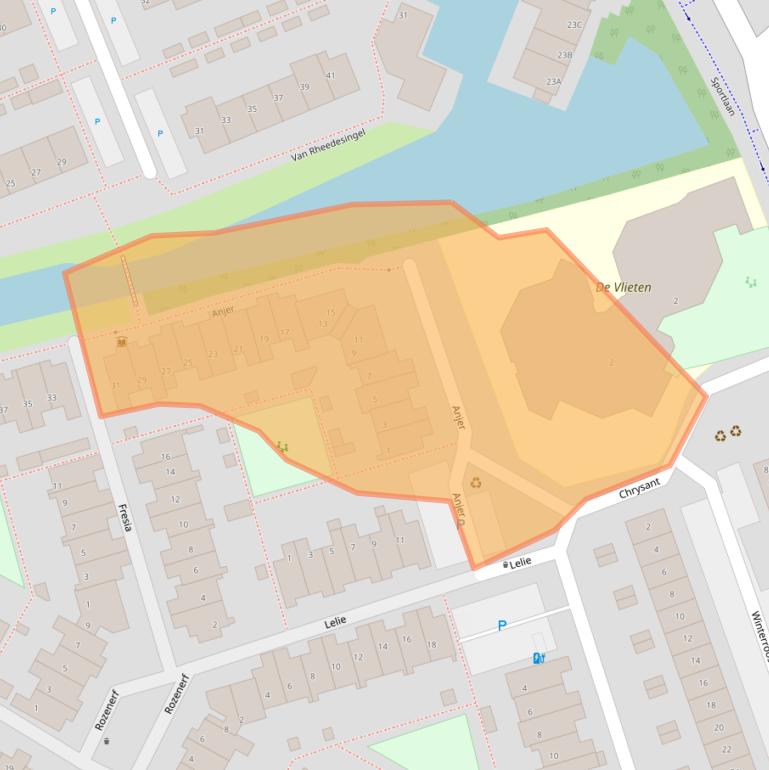 Kaart van postcodegebied 2678PB.