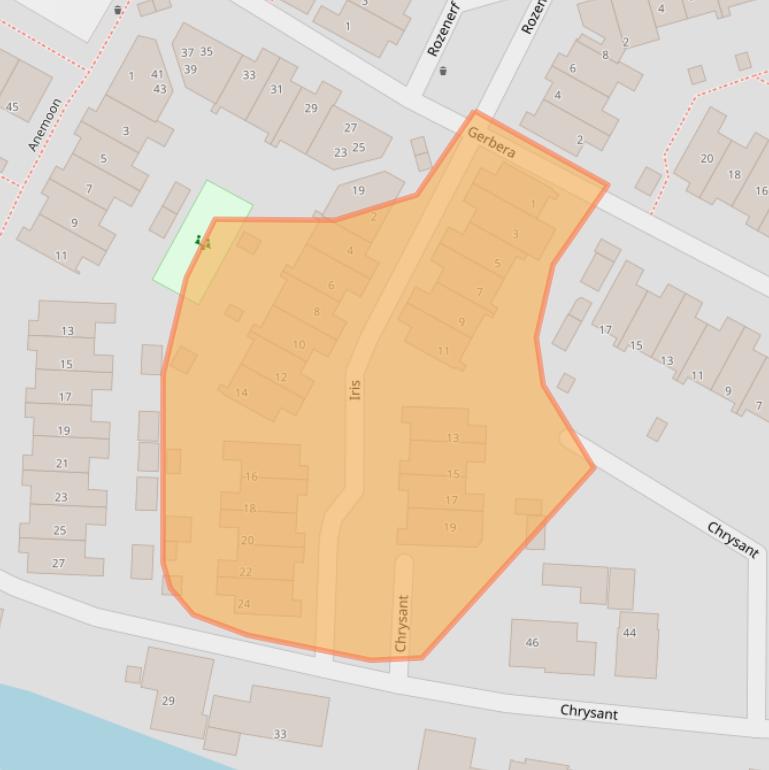 Kaart van postcodegebied 2678PK.