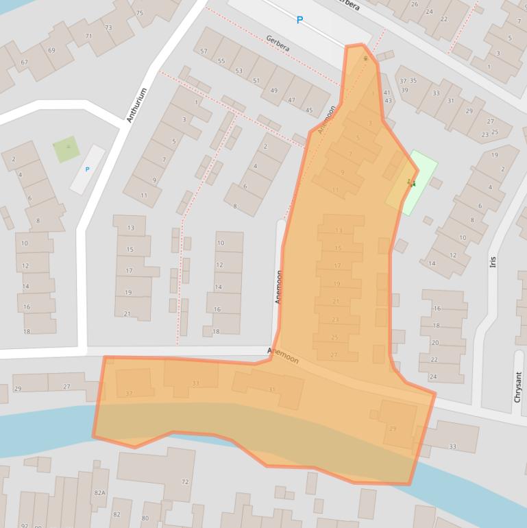 Kaart van postcodegebied 2678PL.