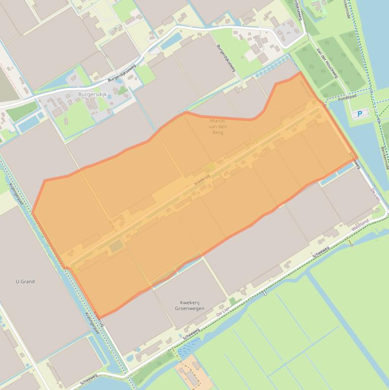 Kaart van postcodegebied 2678PR.