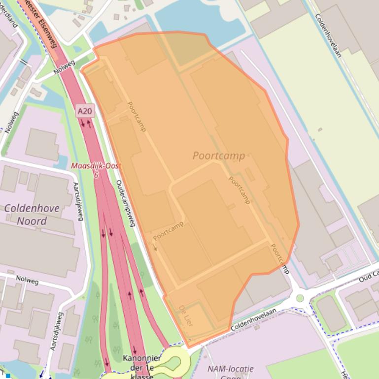 Kaart van postcodegebied 2678PT.