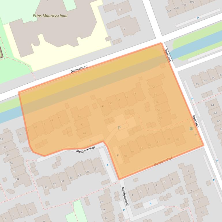 Kaart van postcodegebied 2678RG.