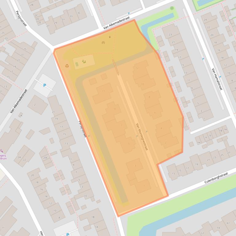 Kaart van postcodegebied 2678SE.