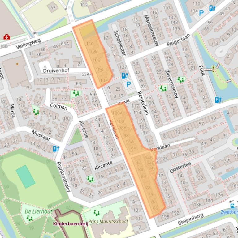 Kaart van postcodegebied 2678SX.