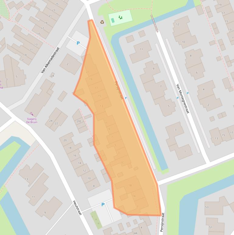 Kaart van postcodegebied 2678TH.