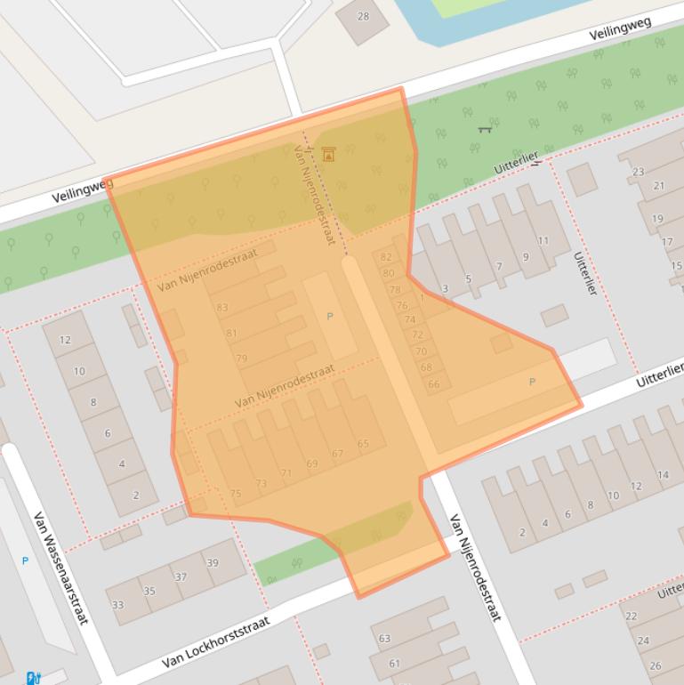 Kaart van postcodegebied 2678TS.