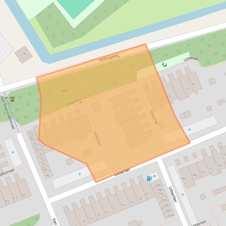 Kaart van postcodegebied 2678TZ.