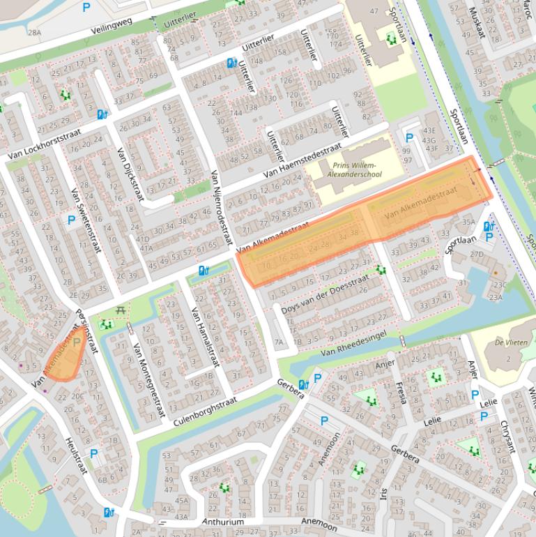 Kaart van postcodegebied 2678VL.