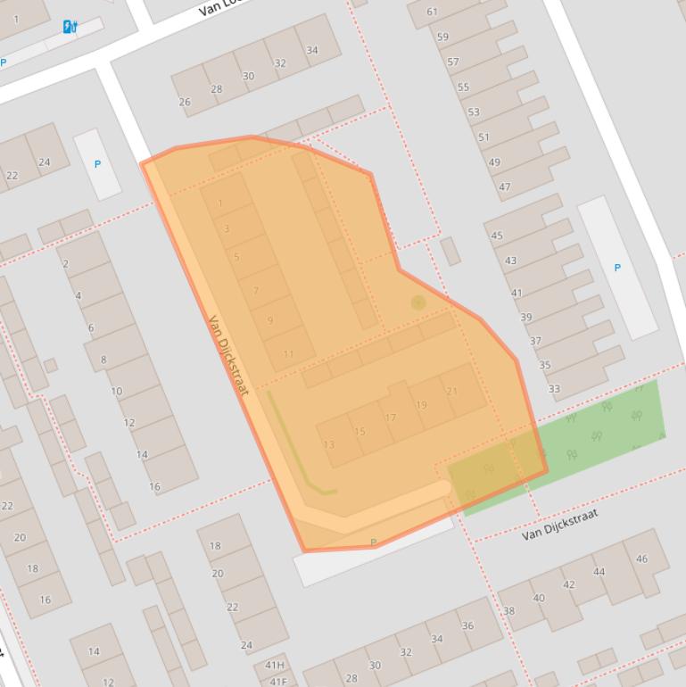 Kaart van postcodegebied 2678VR.