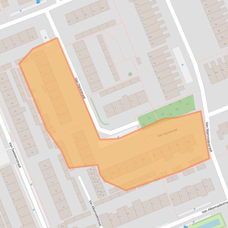 Kaart van postcodegebied 2678VS.
