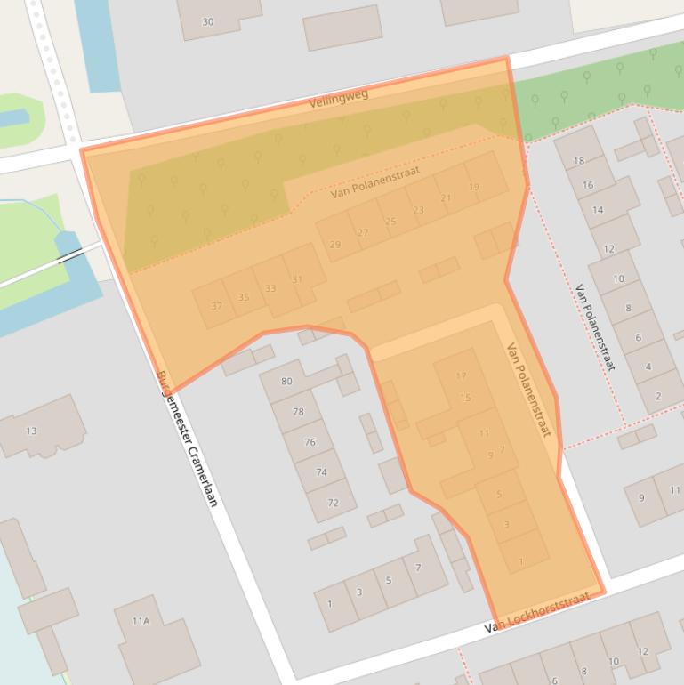 Kaart van postcodegebied 2678VW.