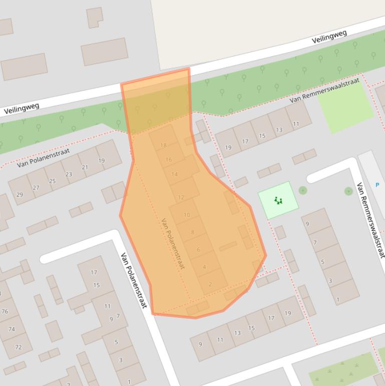 Kaart van postcodegebied 2678VX.