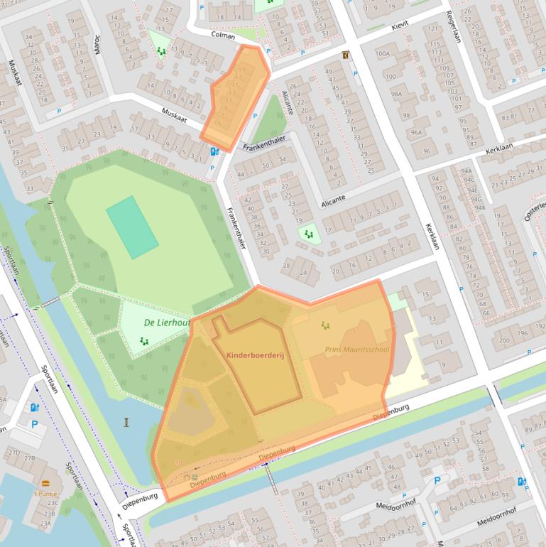 Kaart van postcodegebied 2678WE.