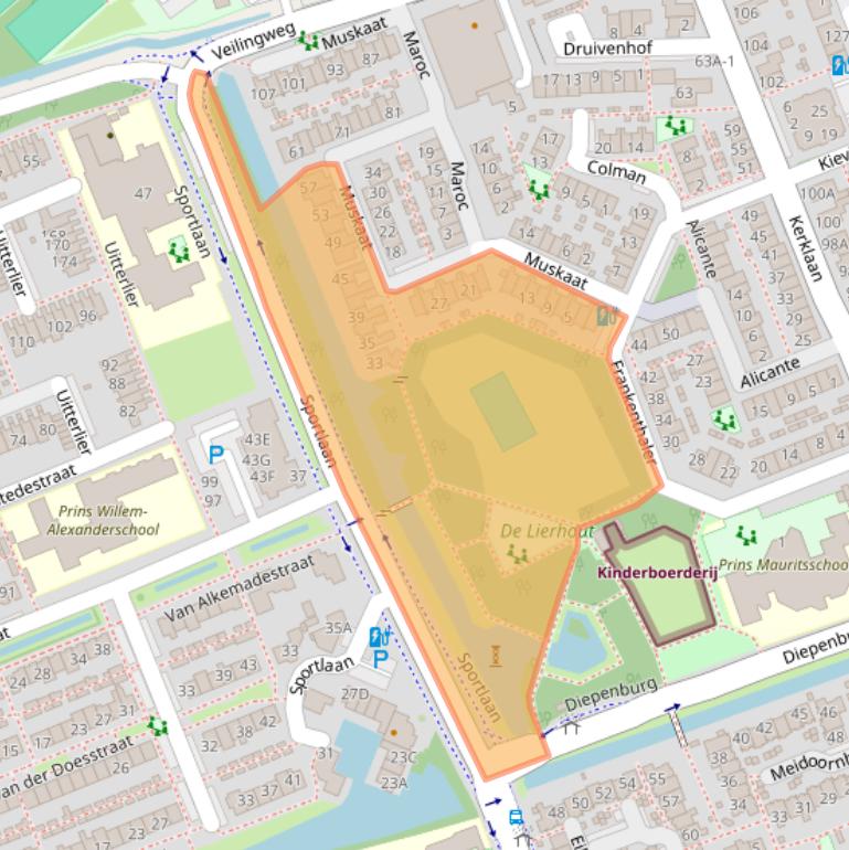 Kaart van postcodegebied 2678WJ.