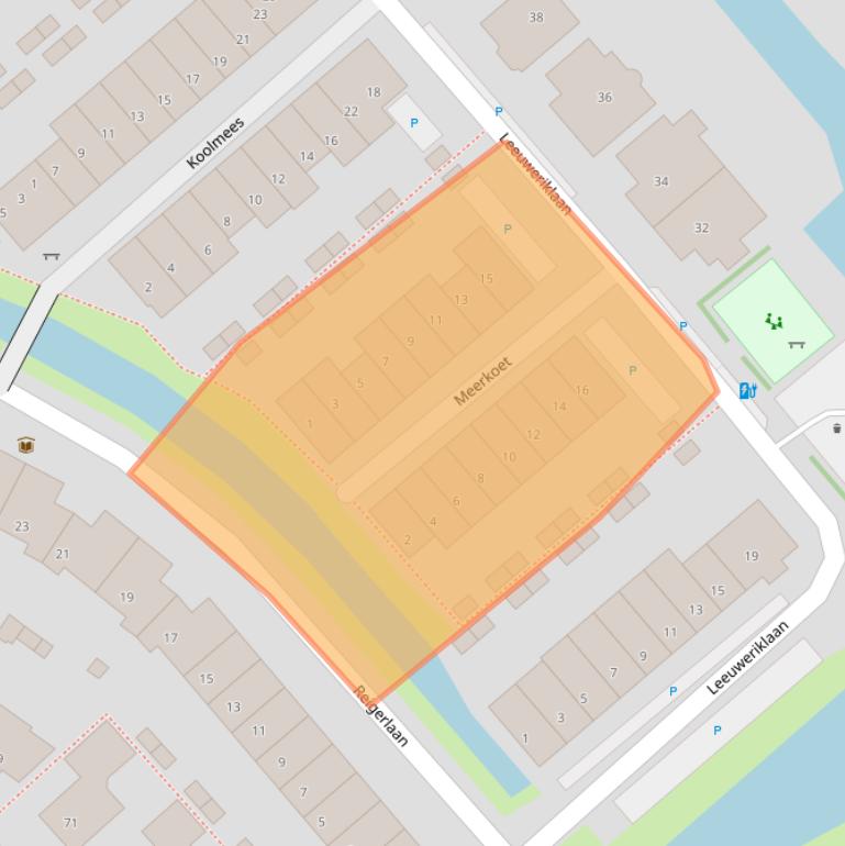 Kaart van postcodegebied 2678XA.