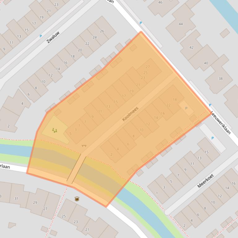 Kaart van postcodegebied 2678XB.