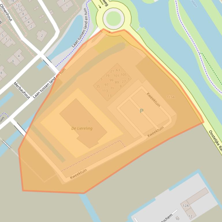 Kaart van postcodegebied 2678XE.