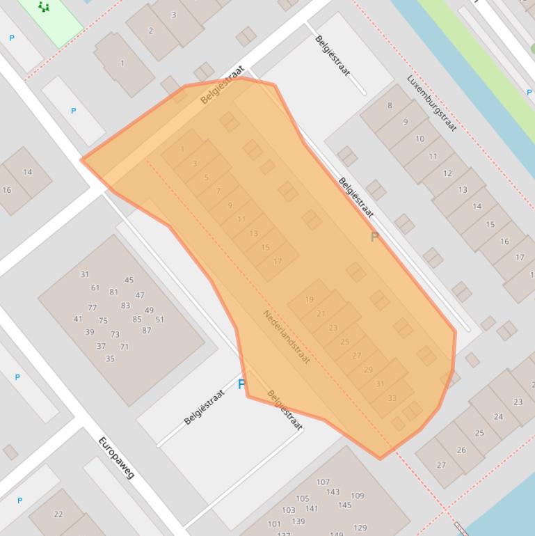 Kaart van postcodegebied 2678XJ.