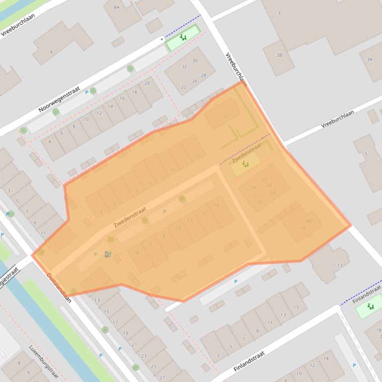 Kaart van postcodegebied 2678XW.