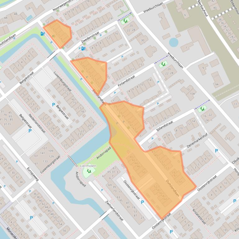 Kaart van postcodegebied 2678XZ.