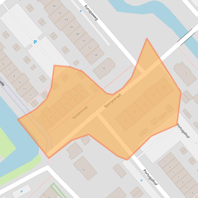 Kaart van postcodegebied 2678ZV.