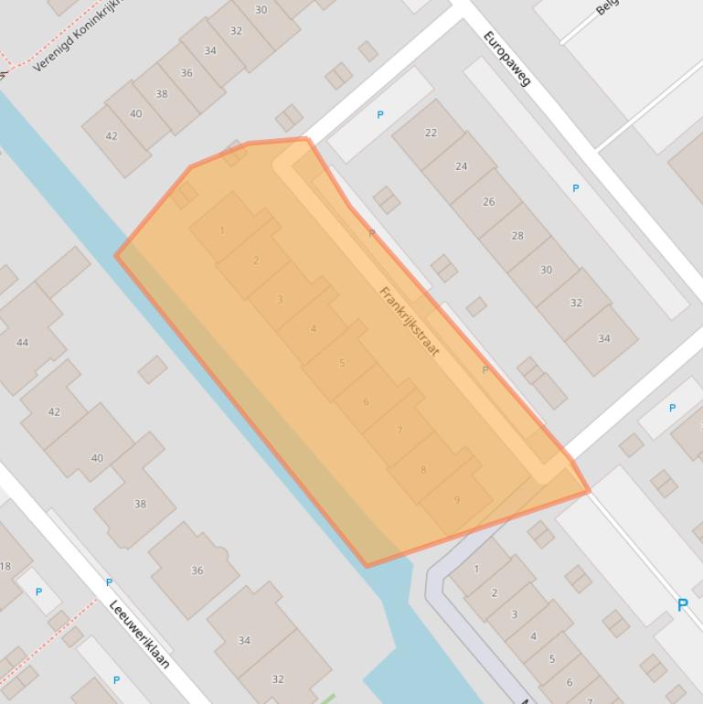 Kaart van postcodegebied 2678ZX.