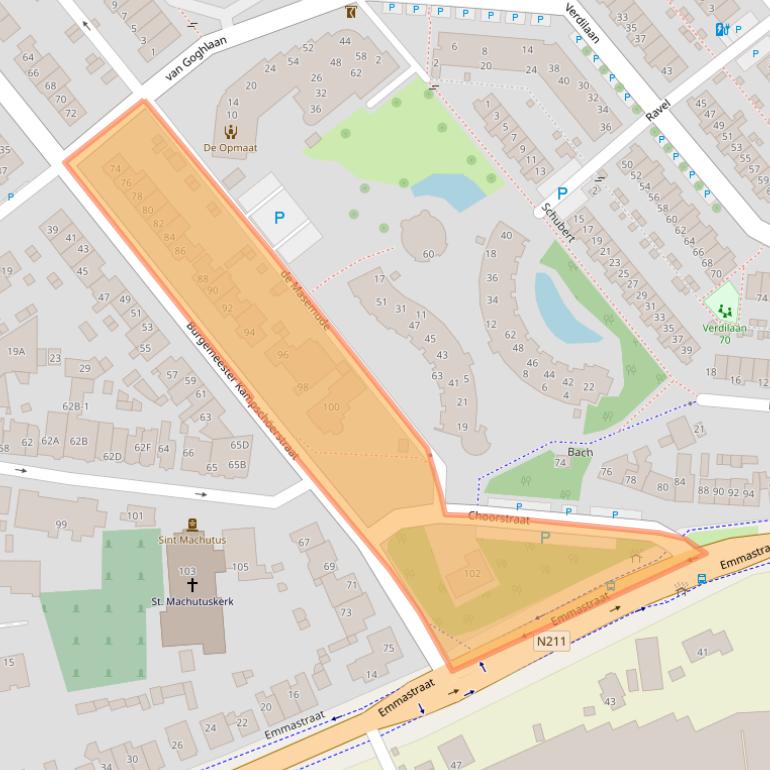 Kaart van postcodegebied 2681AH.