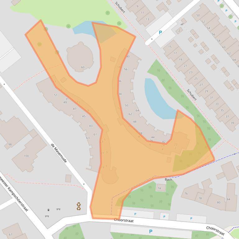 Kaart van postcodegebied 2681AJ.