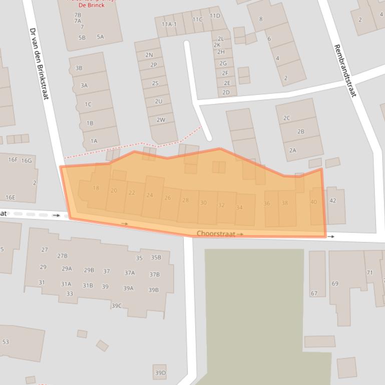 Kaart van postcodegebied 2681AT.