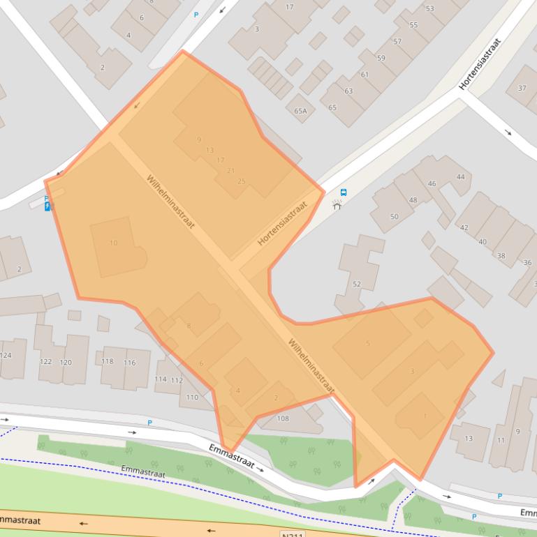 Kaart van postcodegebied 2681CB.