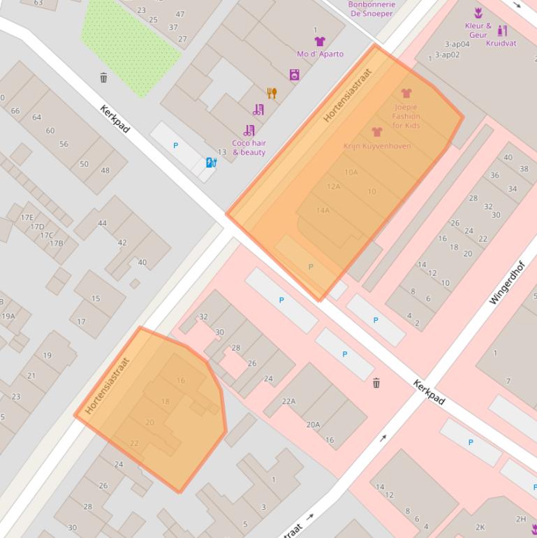 Kaart van postcodegebied 2681CE.