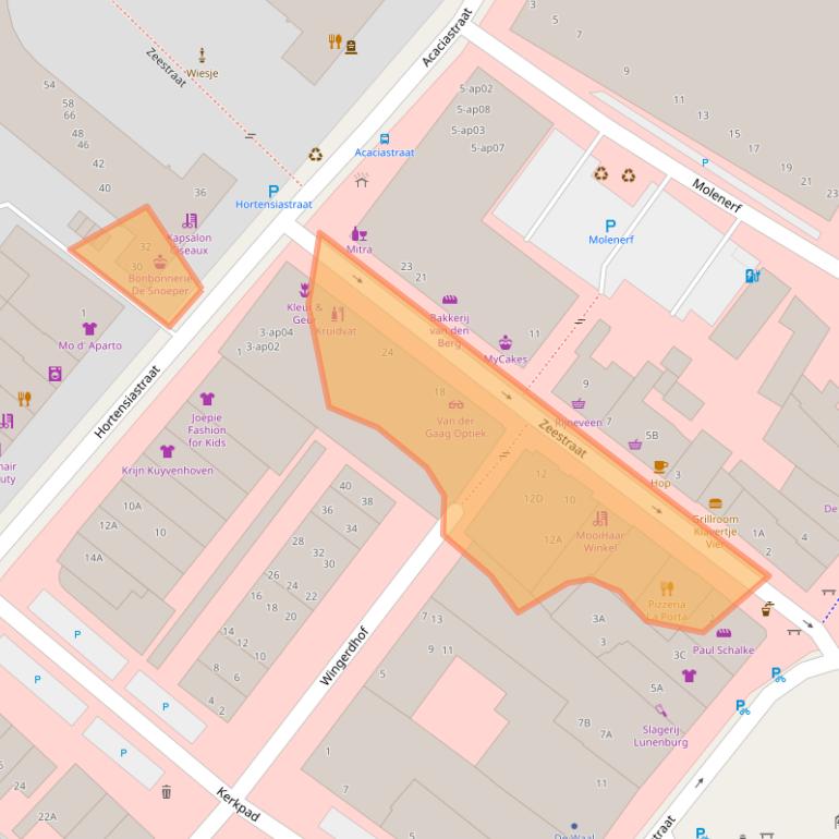 Kaart van postcodegebied 2681CM.