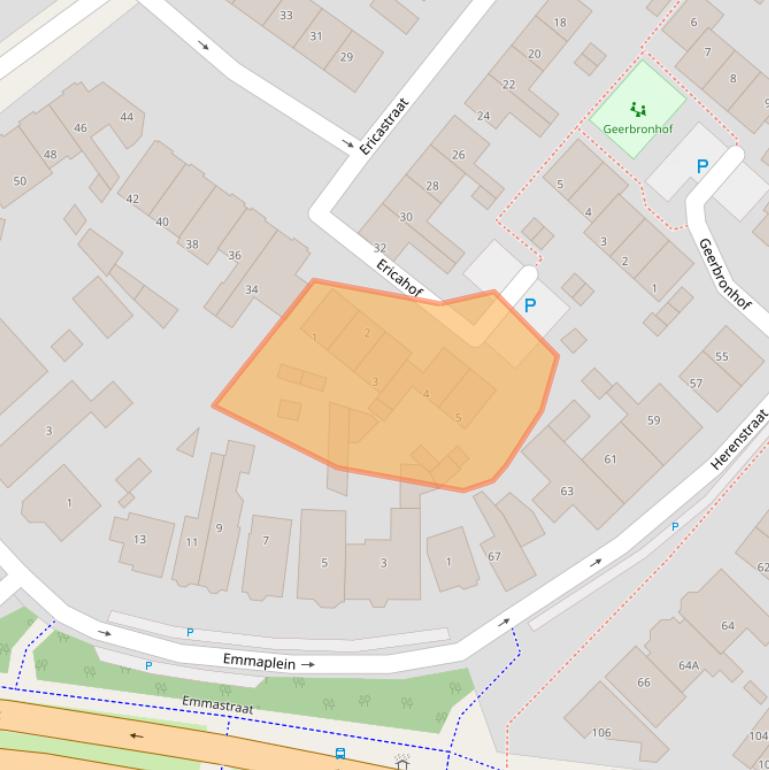 Kaart van postcodegebied 2681DB.