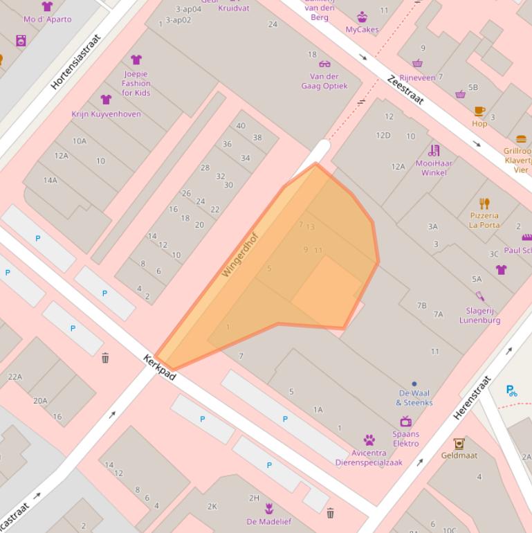 Kaart van postcodegebied 2681DD.