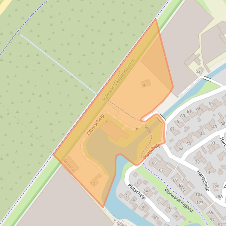 Kaart van postcodegebied 2681DL.