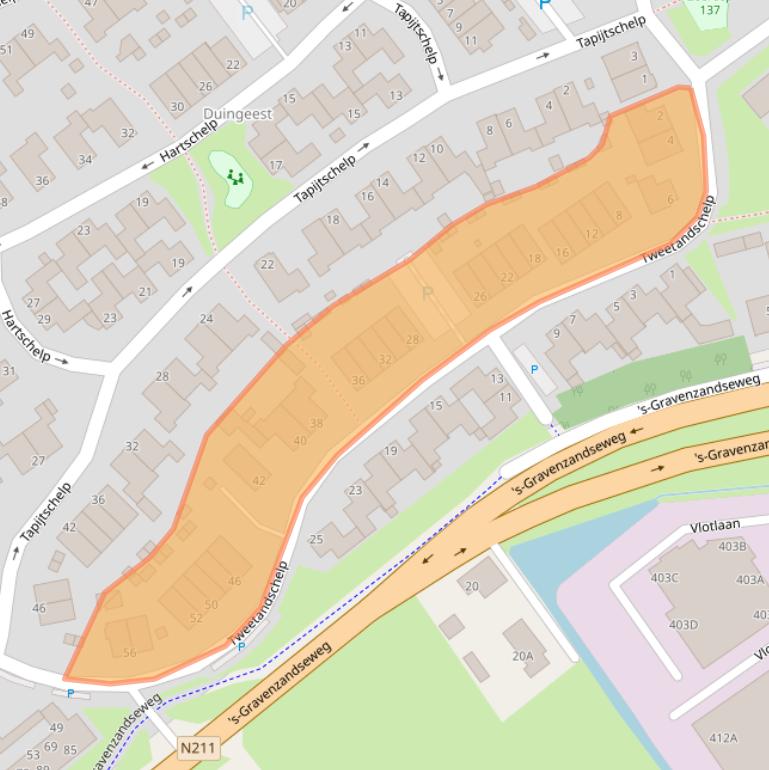 Kaart van postcodegebied 2681DM.