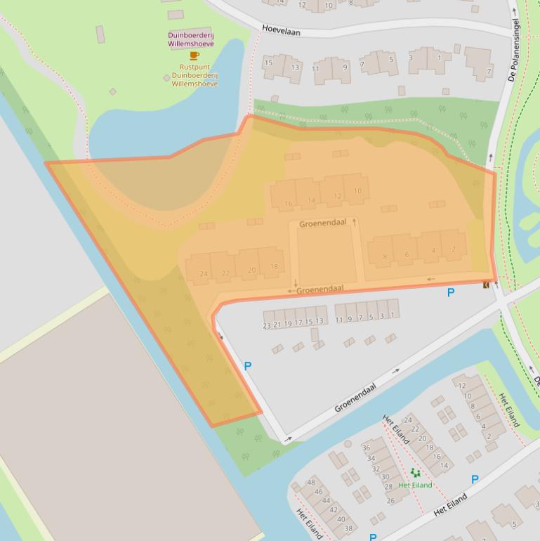 Kaart van postcodegebied 2681DZ.