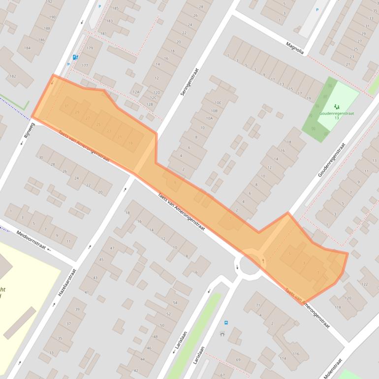 Kaart van postcodegebied 2681EG.